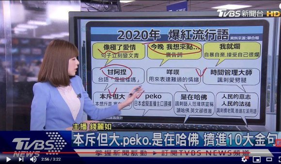 台湾 ネット流行語トップ20 VTuber 兎田ぺこらの口癖「peko」が8位にランクイン