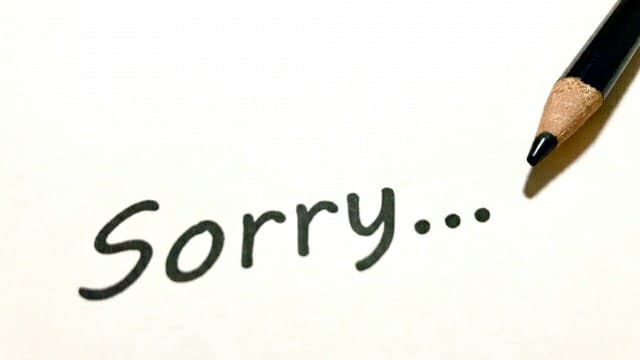 Sorry... - 謝罪