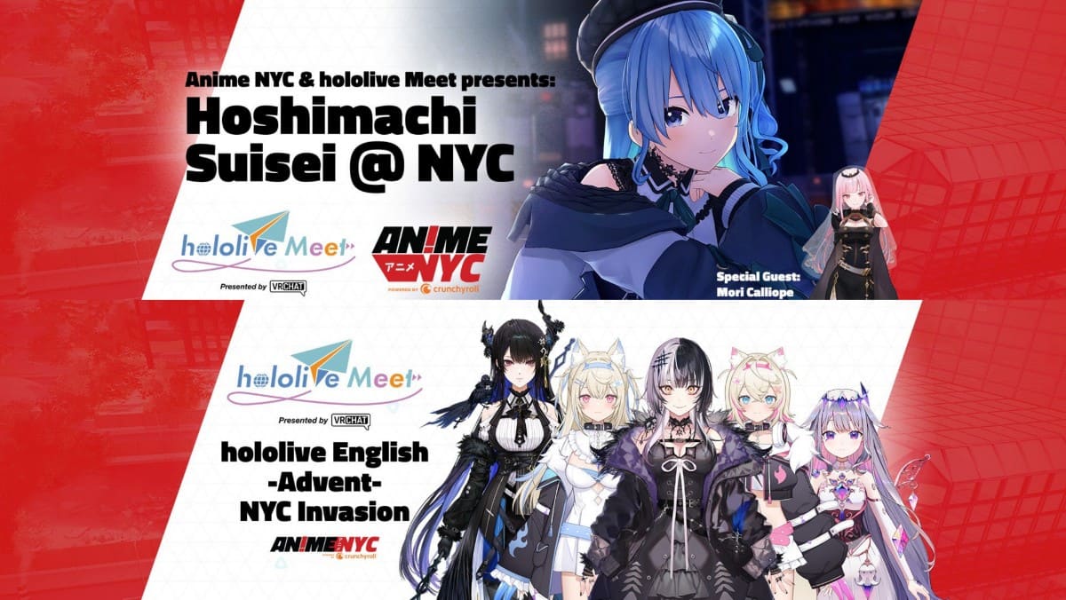 VTuber Hoshimachi Suisei and hololive English -Advent- to appear at Anime NYC