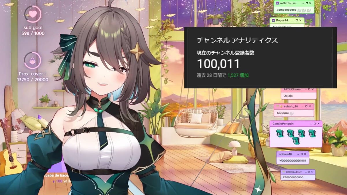 VTuber Meica Reaches 100K YouTube Subscribers