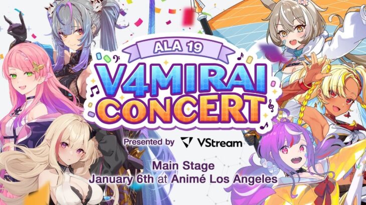 V4Mirai 初の有観客コンサートをAnimé Los Angelesで開催へ