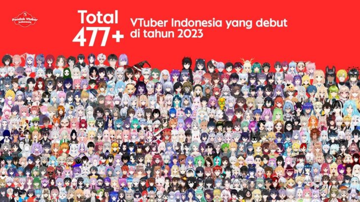 インドネシア発の新人VTuber 2023年は約478名がデビューか