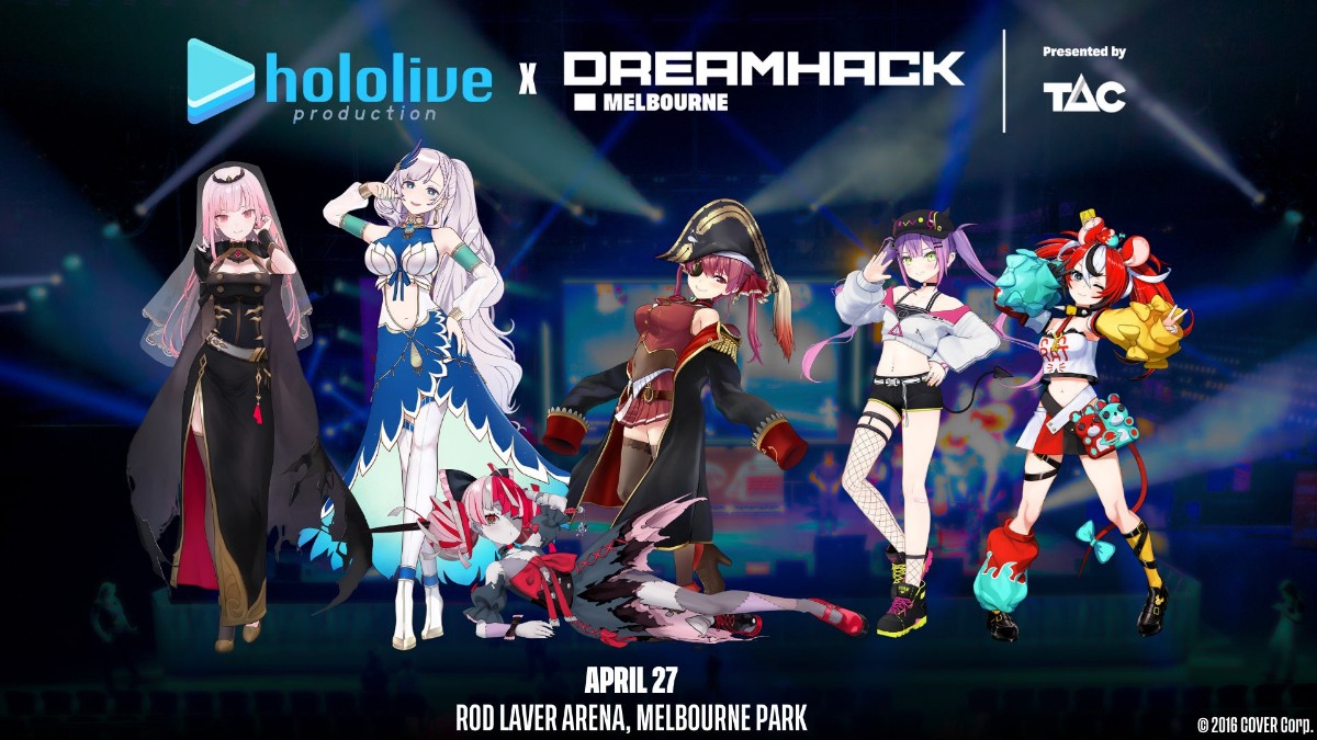 hololive Production to Hold First Australian Live Concert at DreamHack Melbourne